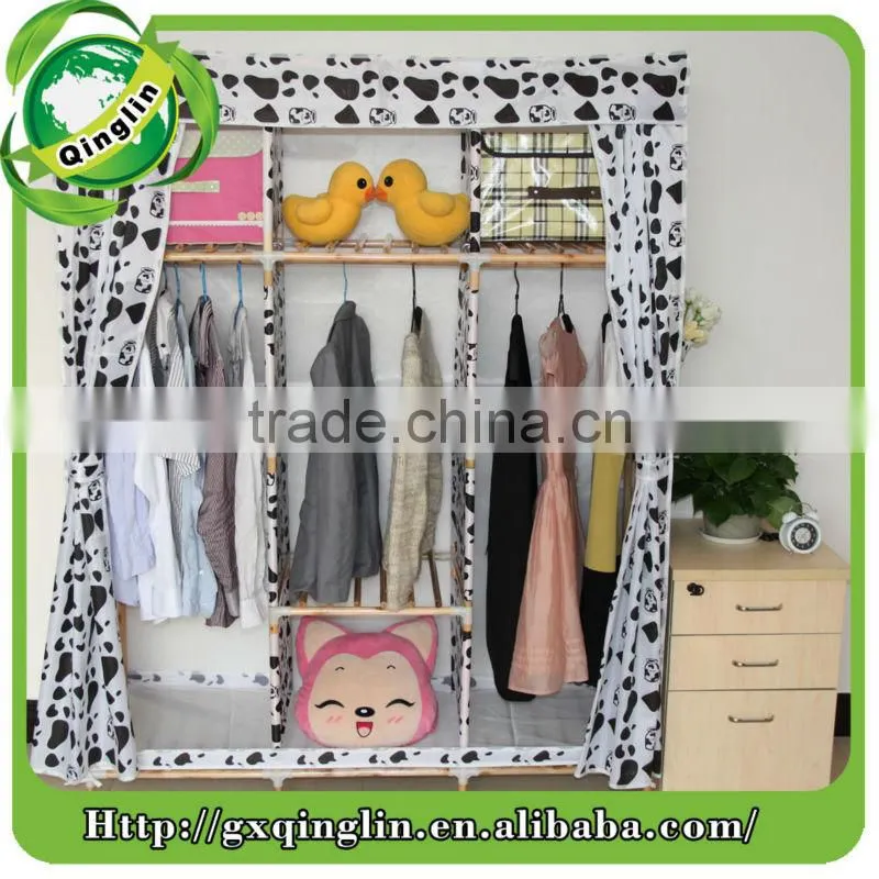 modern style high qulity Oxford fabric solid wardrobes for home furniture