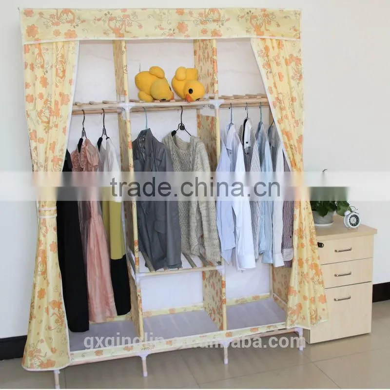 factory price removable collapsible wardrobes for home furniture