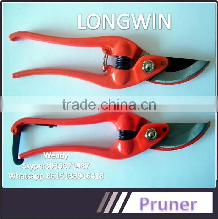 9"plastic handle carbon steel garden pruner pruning shear