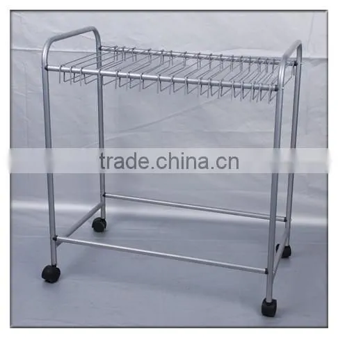 Rolling Pants Trolley closet space saver & organizer/Rolling Pants Trolley