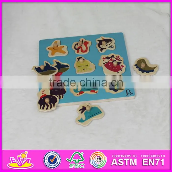 2016 Brand new children wooden shape puzzle games W14M116