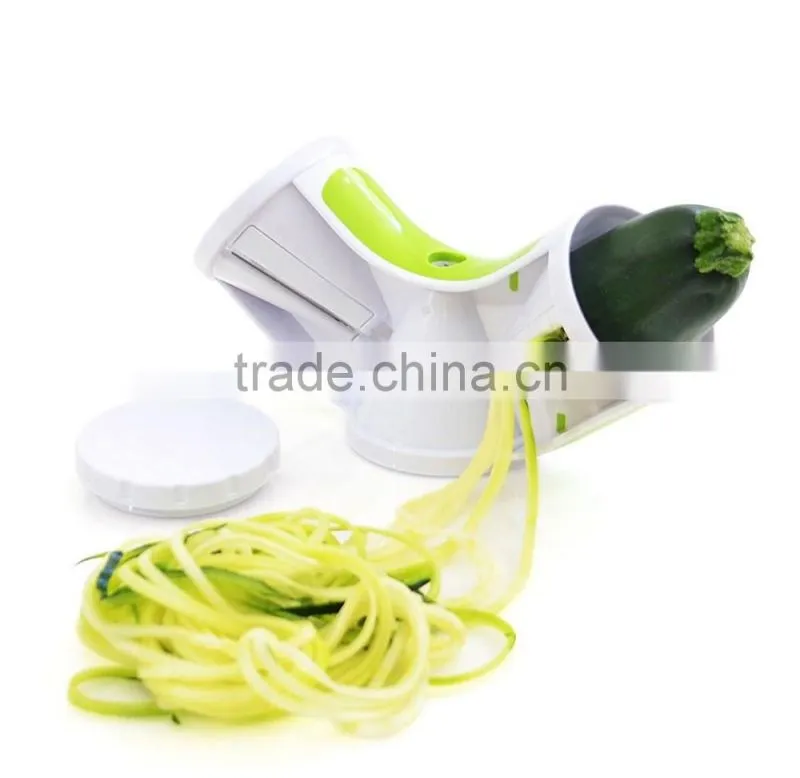 Tri-Blade Spiral Slicer - Spiralizer Cutter Veggie Pasta Maker Cuts Zucchini & Other Vegetables