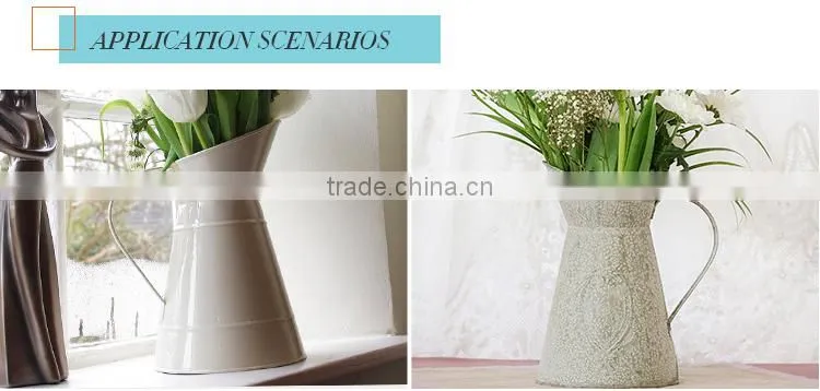 garden iron powder coating white jug the bottle water jug in garden