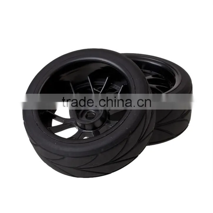 New Price of Car Tires Car Wheel 6111 1/10 ON ROAD RC CAR Wheel Rim & Tyre Black