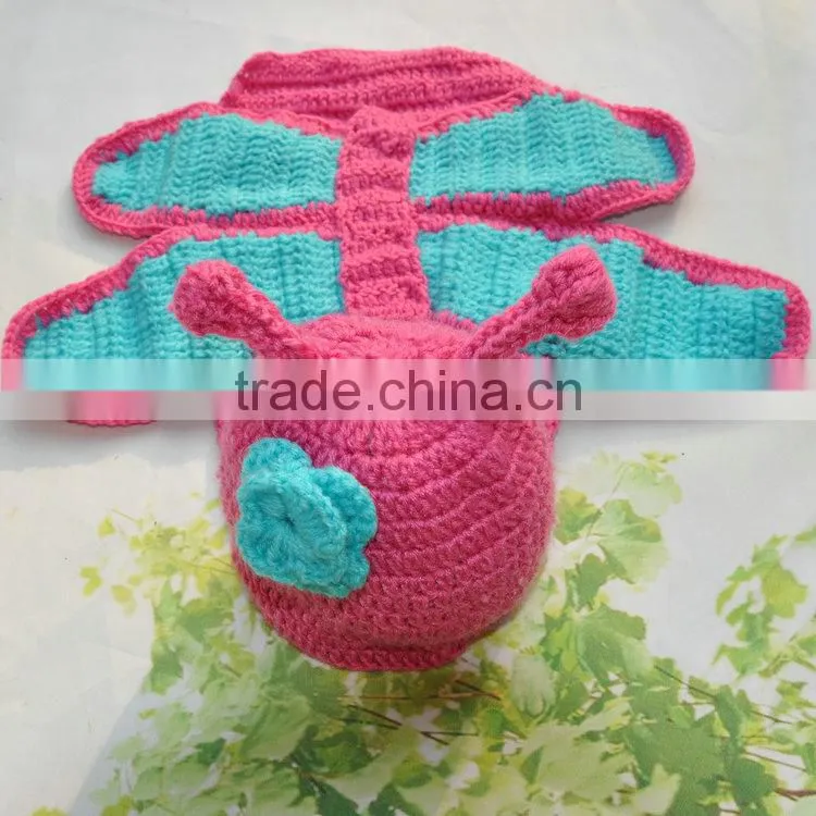 Photo Prop Knitted Baby Set Clothing Butterfly Shape Baby Clothing Sets