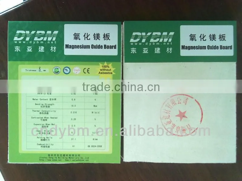 Class A fireproofing glass magnesium sheet factory