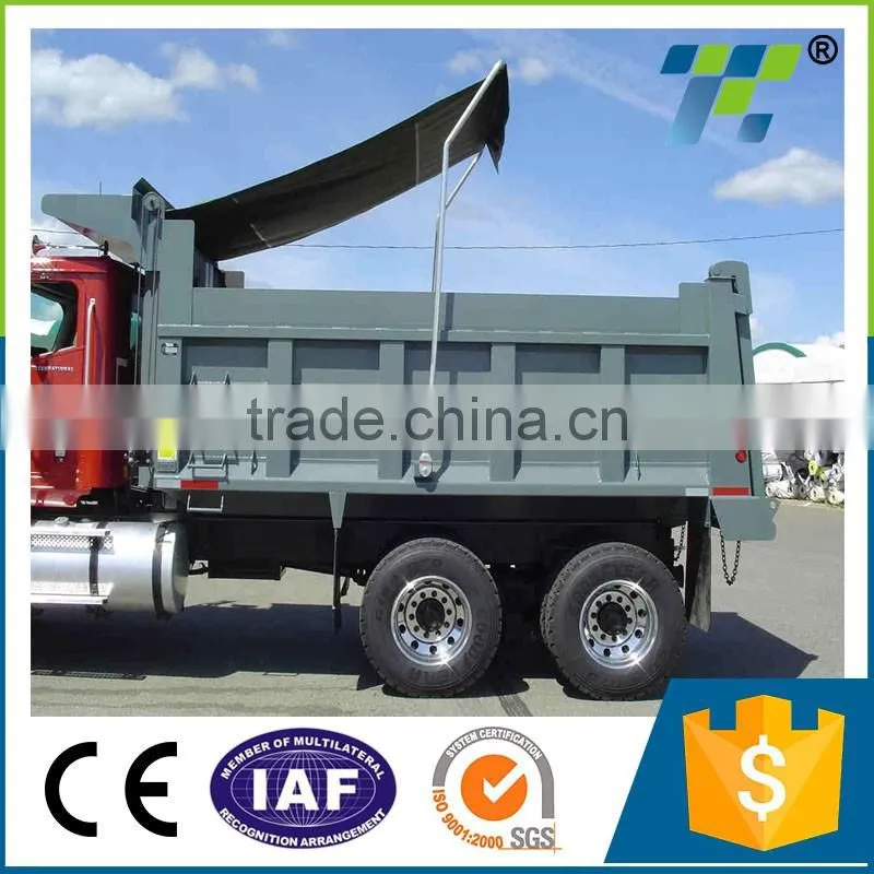 fabric tarpaulin for dump truck cover/dump truck tarp