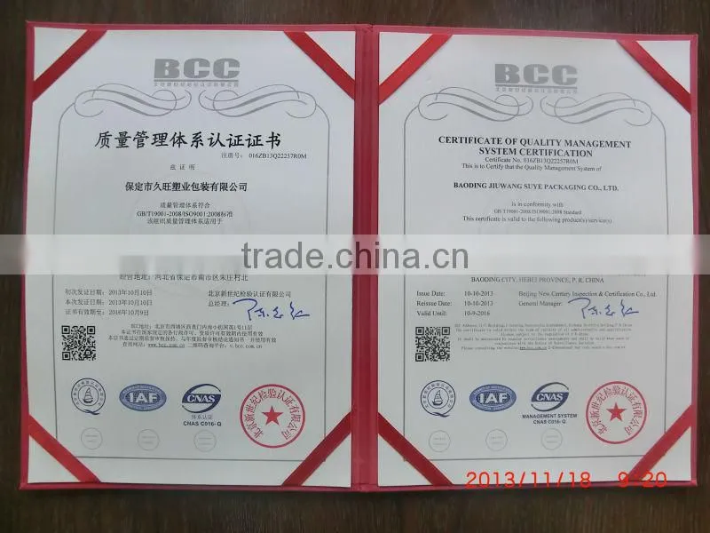 manufacture drawstring plastic sack