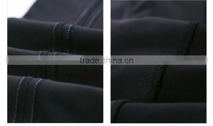 nylon spandex women fit leggings with piping