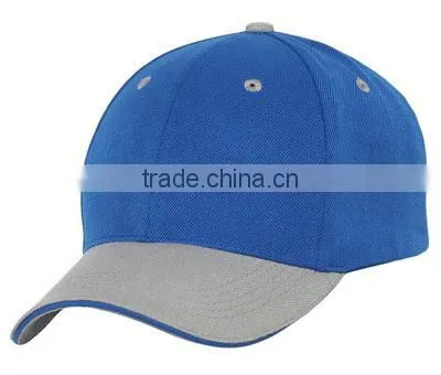 blue grey two tone baseball caps with high quality