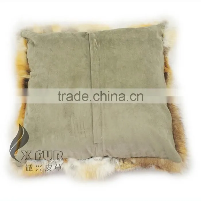 CX-D-36 Real Red Fox Fur Cushion Covers For Wholesale