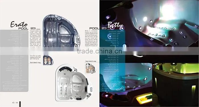 Acrylic Material and Combo Massage (Air & Whirlpool) Massage Type 2 person hot tubs