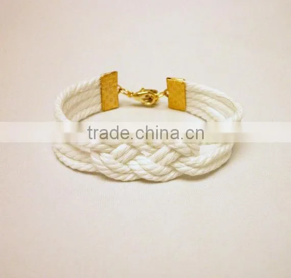 turquoise forever knot leather rope bracelet with custom charm Sailor knot Bracelet nautical friendship leather rope bracelet
