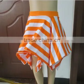 Best Selling Red with White Stripe Skirt for Baby Girls Summer Skirt