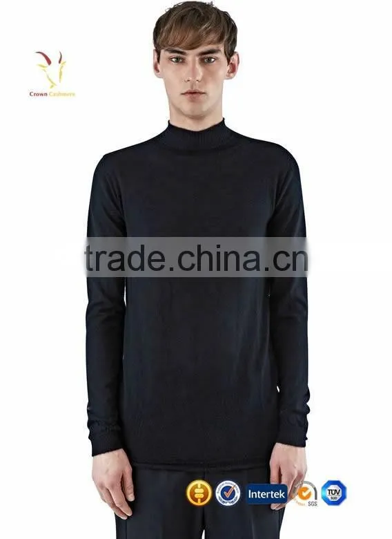 Mens Pure Cashmere Sweaters Knitted Mens Cashmere Wool Pullover