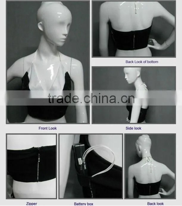 sexy backless top luminous attractive led lighting bar