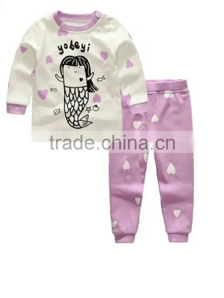 Pajamas With 100%Cotton Kids Clothing Set