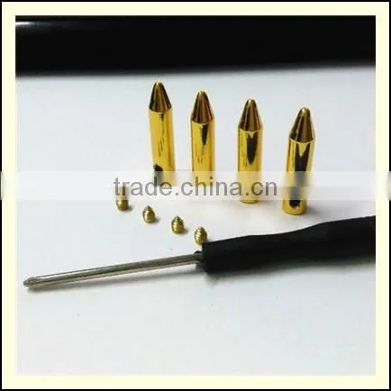 (MOQ:100pcs) Round Metallic Bullet Aglet Shoelaces - High Quality zinc-alloy ( AZO FREE, NICKEL FREE ) Shoe Lace Bullet Aglets
