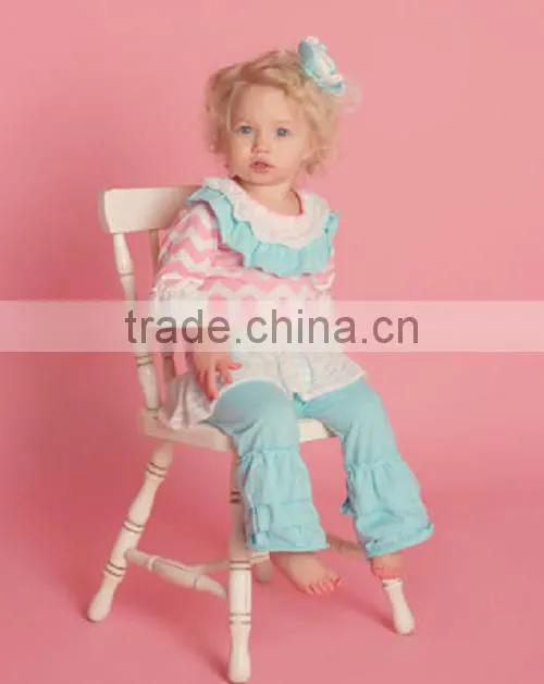 2016 Halloween Outfit Kids Fall Winter Boutique Cloting Remake with Ruffle Chevron Pant Baby Girl Fashion Owl Wholesale set