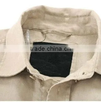 100%linen long sleeve khaki color shirts for men with spread collar and one pocket