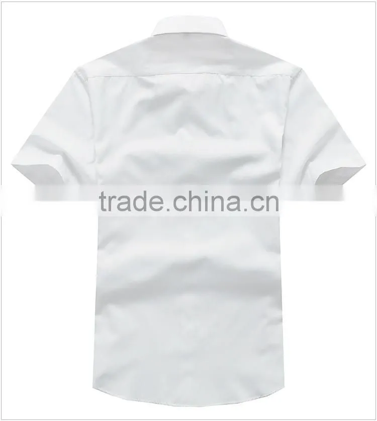 Slim white light color cotton men shirts