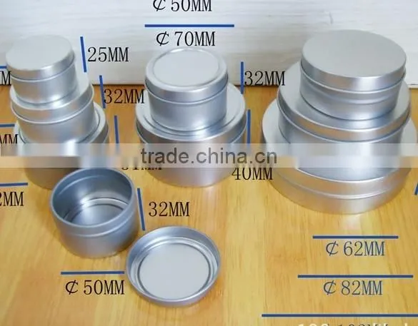 aluminium round can tin with transparent window