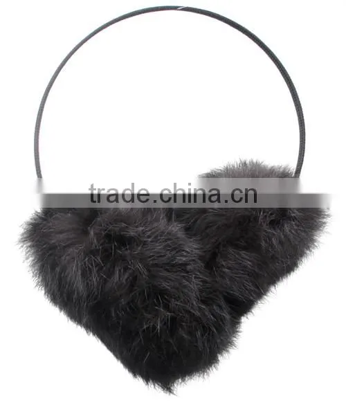 YR853 fashion real rabbit fur headwear ear muffs