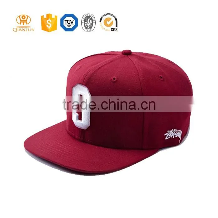 Custom 100% cotton black snapback / under floral flat brim print snapback hat