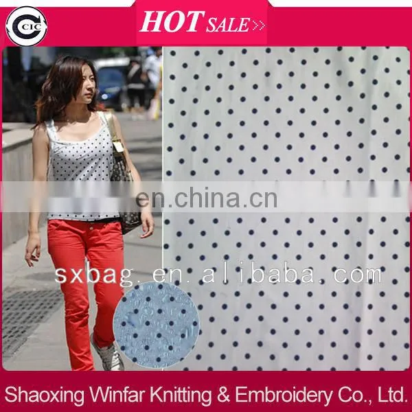 single jersey DTY spandex printed knitting waterproof polyester fabric for garment