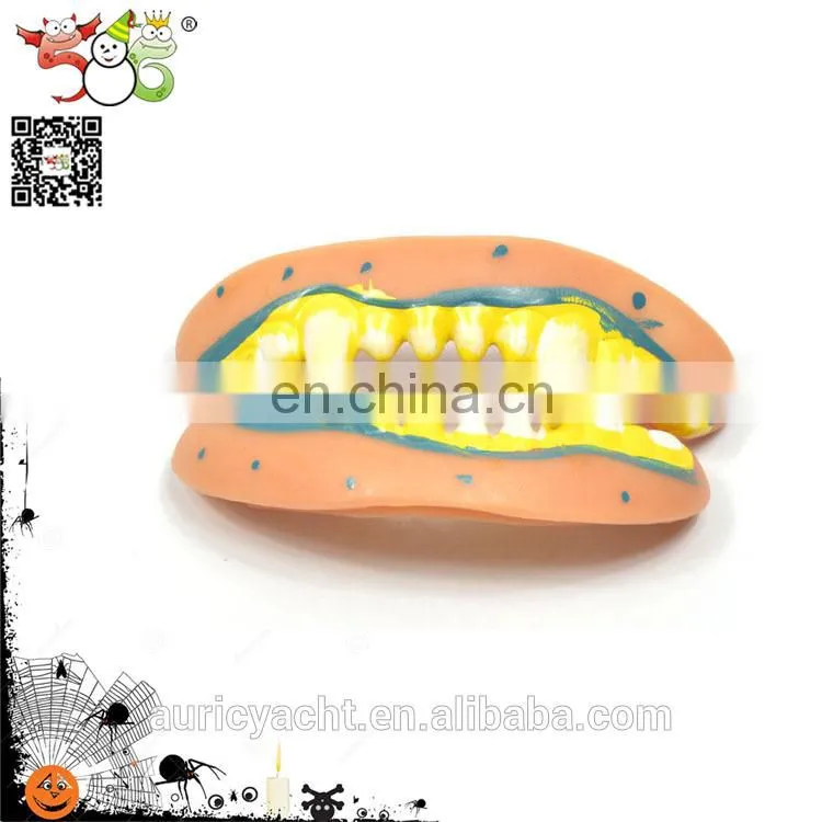 Multicolor funny Halloween plastic false teeth toy