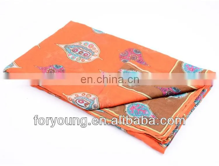 leaf print latest scarf designs