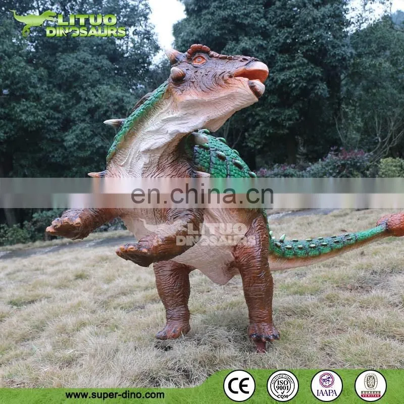 Playground Full Scale Fiberglass Dinosaur Ankylosaurus Model