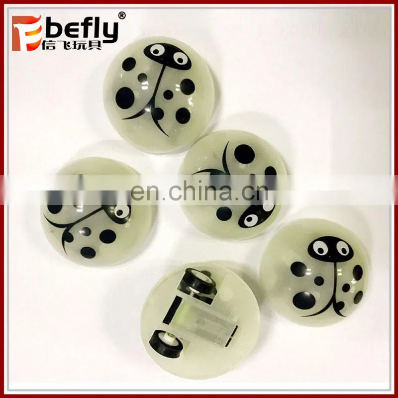 Promotional insect pattern caspule pull back ball toy