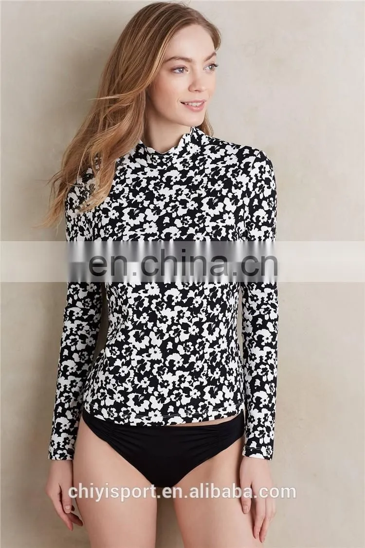 2017 custom printed rashguard, lycra rash guard rashguard for women