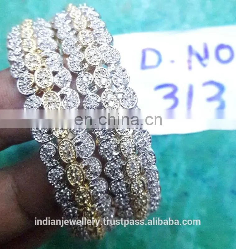 High quality cubic zirconia bangle exporter, american diamond bangle, cz bangles imitation diamond bangles manufacturer