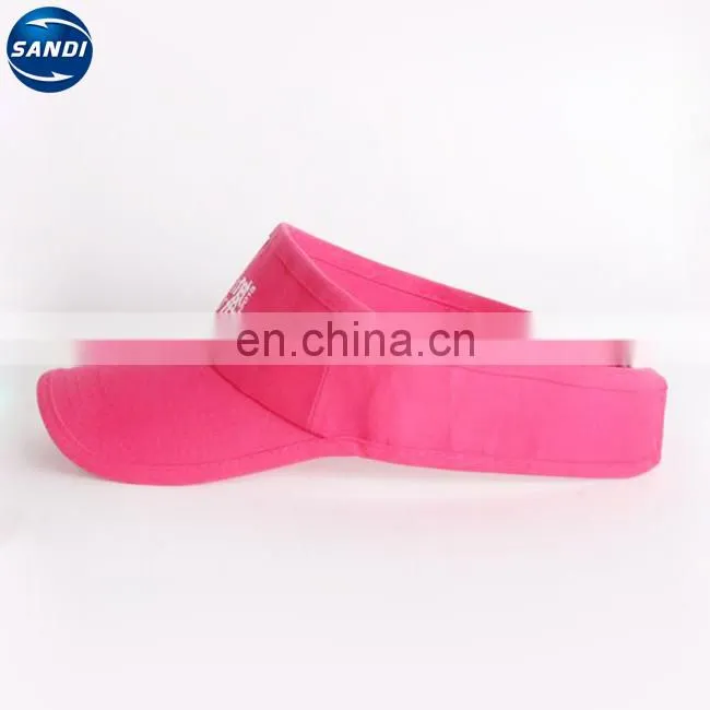 Prommotional custom sports adjustable sun visor