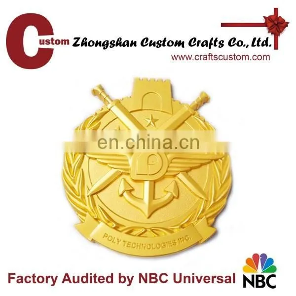 Wholesale soft enamel custom art collectible gold silver 3d medal