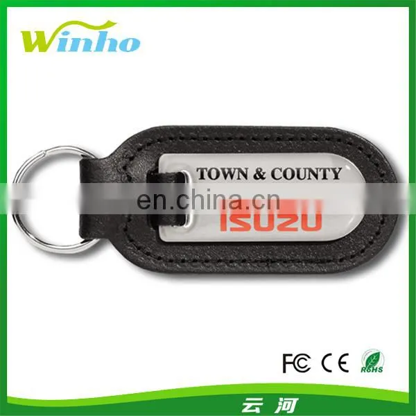 Metal Oval Engraved Keychain
