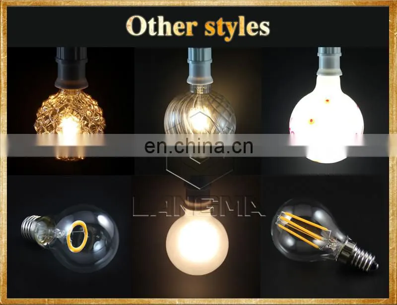 Colorful lights decorate christmas tree red green blue 3w/4w/5w st64 led filament bulb