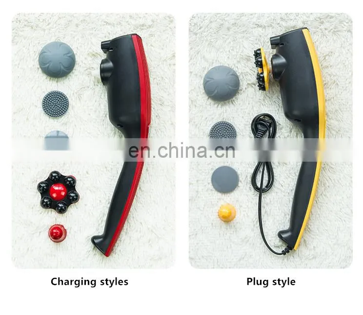 Factory price battery and plug-in handheld muscle electric massage hammer korean massage stick