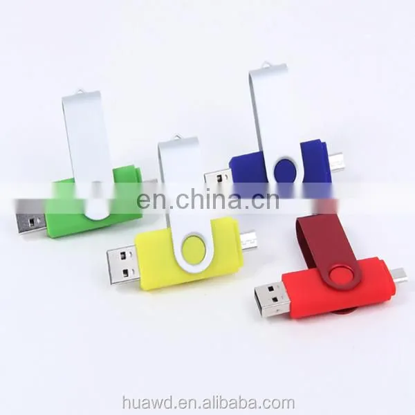 Cheap Colourful Promotion Gift OTG USB 2.0 Swivel USB Flash Drive USB flash drive