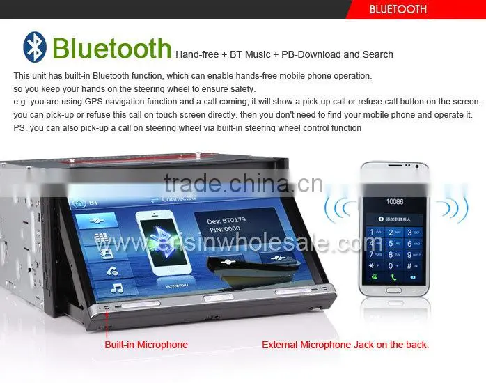 ES7051M 7" 2 Din Car DVD Player with 3G GPS Radio VMCD Win8 UI