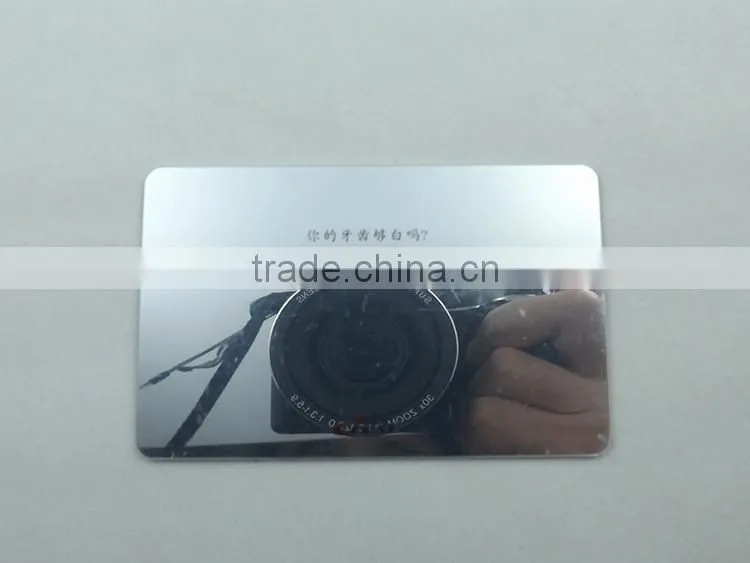White Bank Card,Silver Gold Black Card with mirror