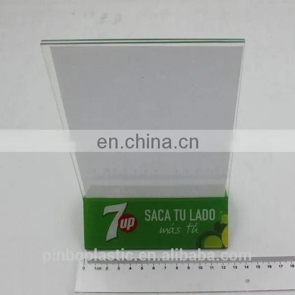 Triangle Table Top A3 A4 A5 A6 Insert Plastic Acrylic Sign Holder for Restaurant