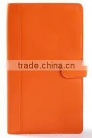 high quality orange leather Jewelry Portfolio,orange leather jewelry travel organizer,orange leather modern jewelry organizer