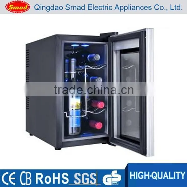 230L Double tempered anti-UV glass door Wine Refrigerators with Stainless Steel door frame wine cooler