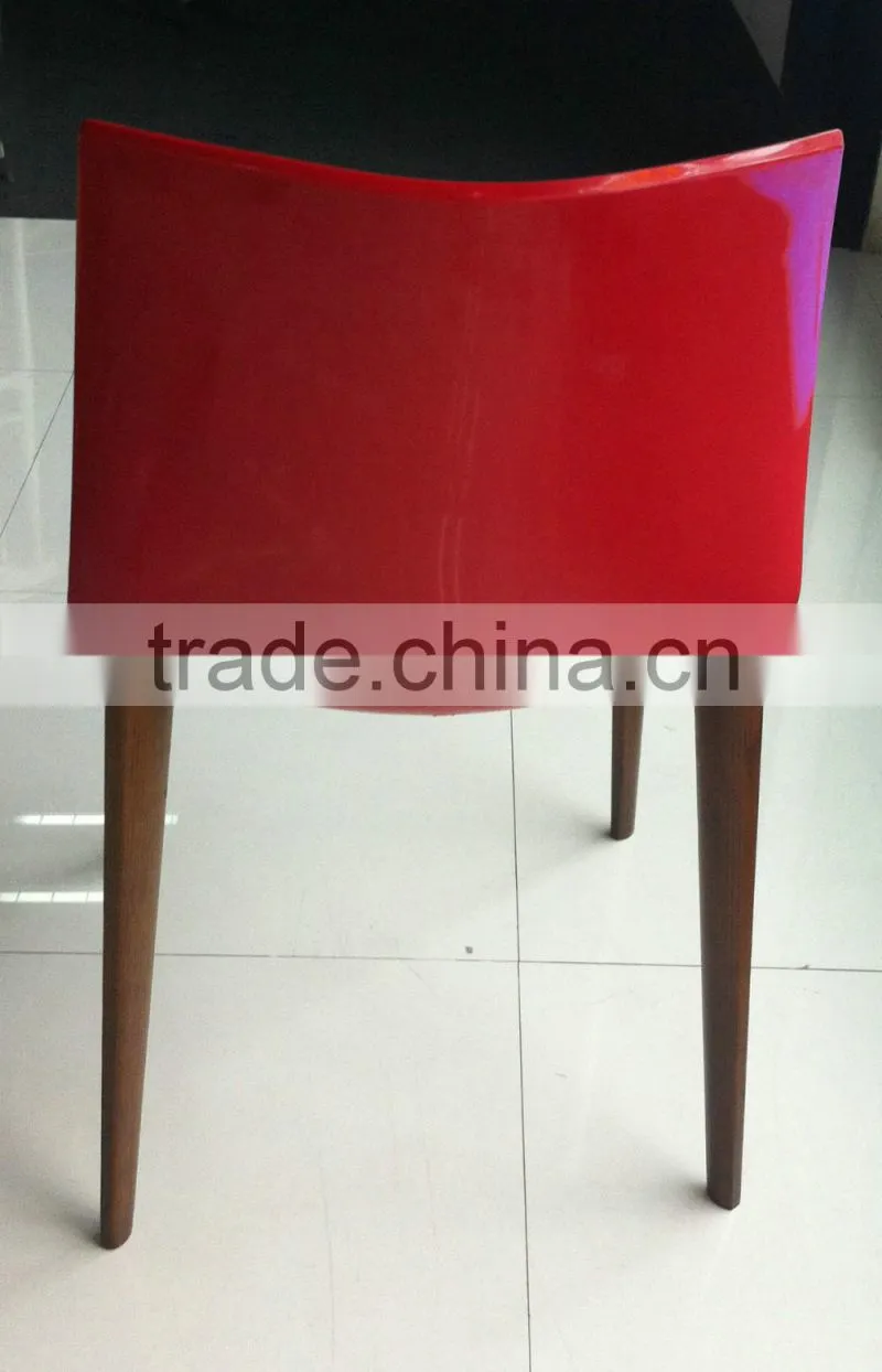 replica famous Contemporary elegant grace design ABS seat Alp Nuhoglu frame wood chair for dining room/living room