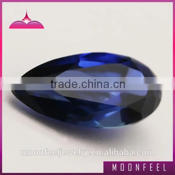 blue spinel pear shape gemstone beads