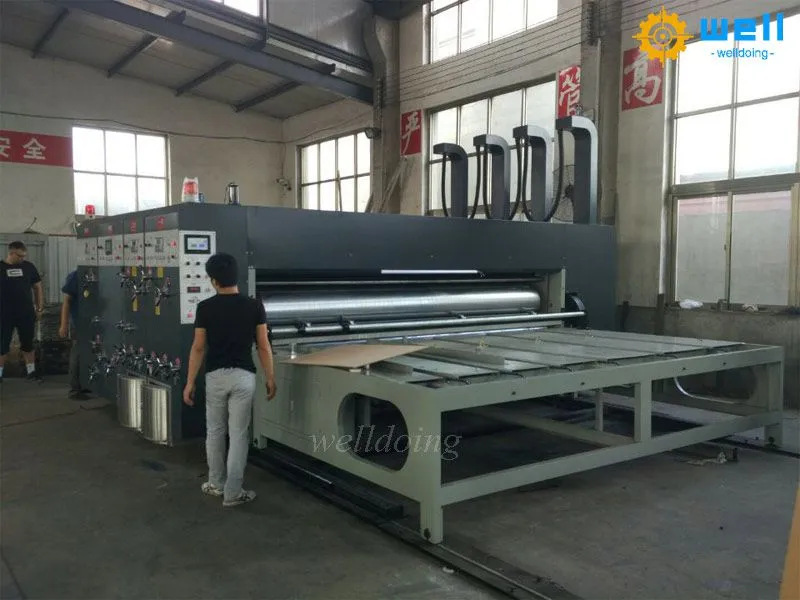 chain feeding corrugated carton printer slotter die cutter machine