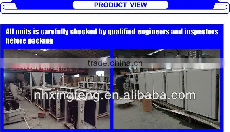 36kw China Split EVI heat pump for -25 degree ambient temp. using